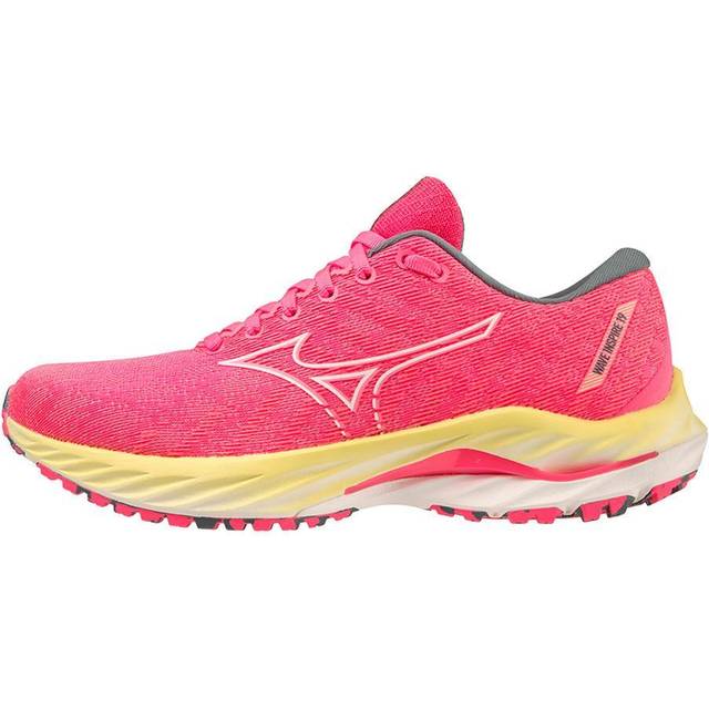 Mizuno dam Wave Inspire 19 löpning, H Vpink Swhite Luminous, 4 UK, H Vpink Swhite Luminous, 36.5 EU