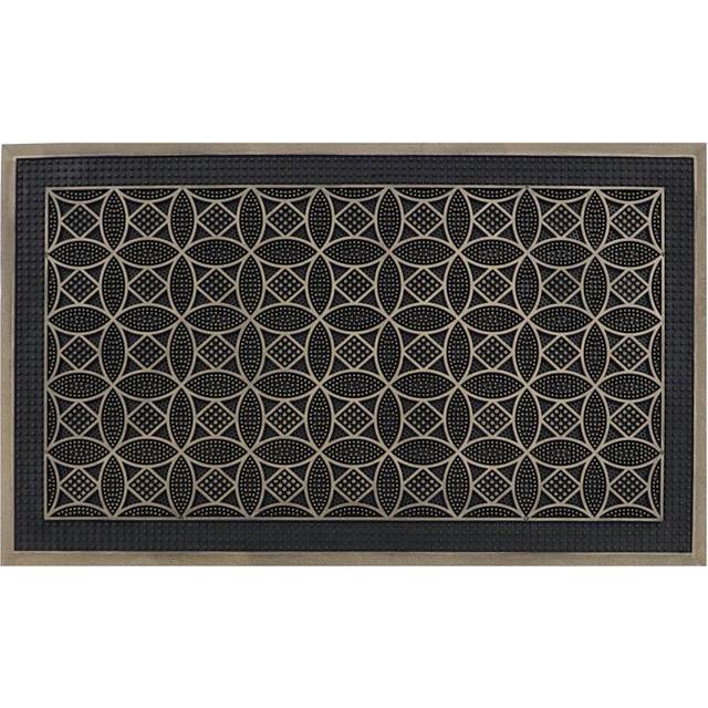 Havana 40 x 60cm Non-Slip Outdoor Door Mat - Grey (45cm W X 75cm L)