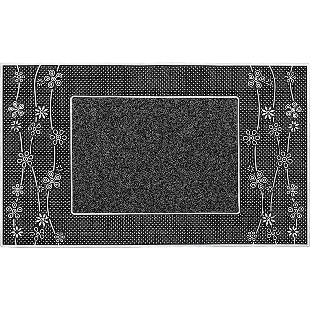 Daisy PVC Pin Scraper Doormat - Silver