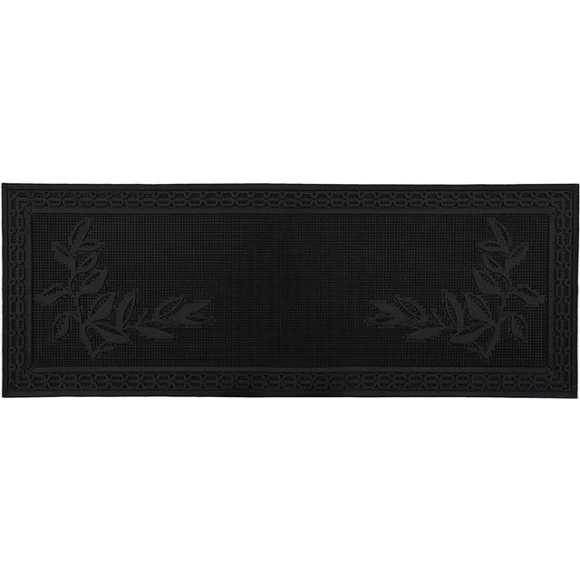 Non-Slip Outdoor Door Mat - Black (Rectangle W45 x L120 cm)
