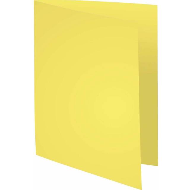Exacompta Forever Square Cut Folders A4 170gsm 5 Packs of 100, Yellow