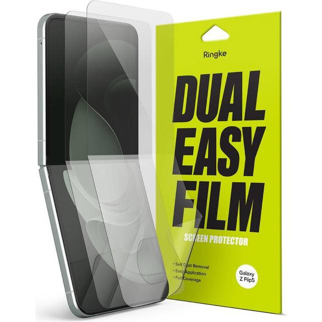 Ringke Samsung Galaxy Z Flip 6 Skärmskydd skyddsfilm - Dual Easy (2-pack)