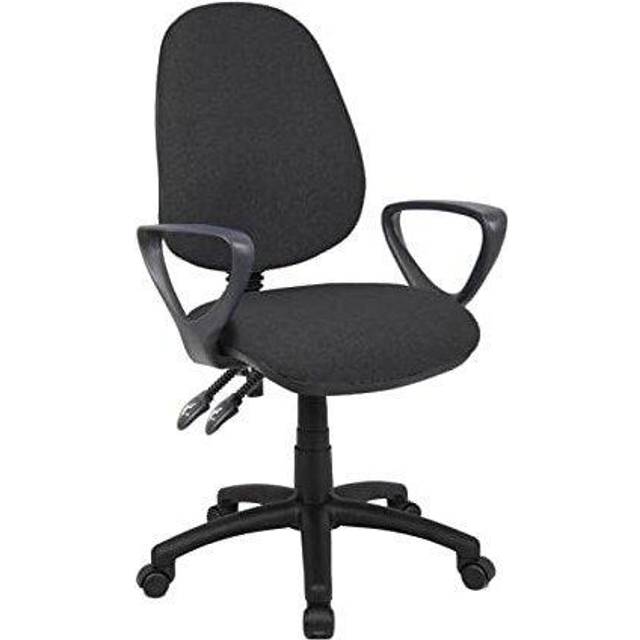 Vantage 100 2 Lever PCB Operators Chair With Fixed Arms Charcoal