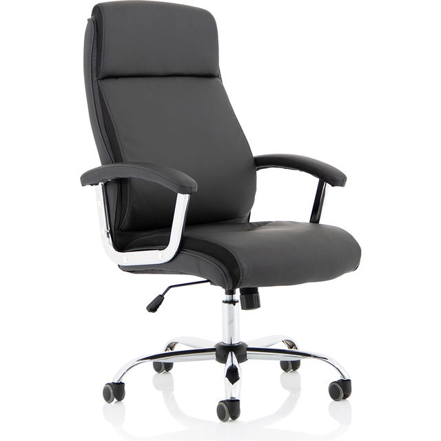 Hatley Black Bonded Leather Executive Chair