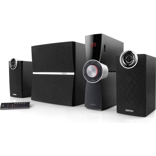 EDIFIER C2XD 2.1 Speaker System (53 Watt) with Infrared Remote Control and Optical Input