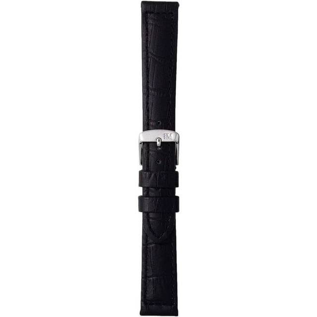Morellato herrklocka, MANUFATTI-kollektion, mod. Botero, i äkta kalvläder - Alligator-sätt - A01U226480, svart, 24mm, Armband