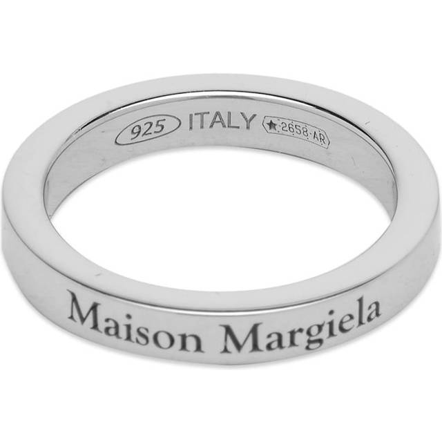 Maison Margiela Gold Logo Ring - 950 YELLOW GOLD PLAT - IT 8