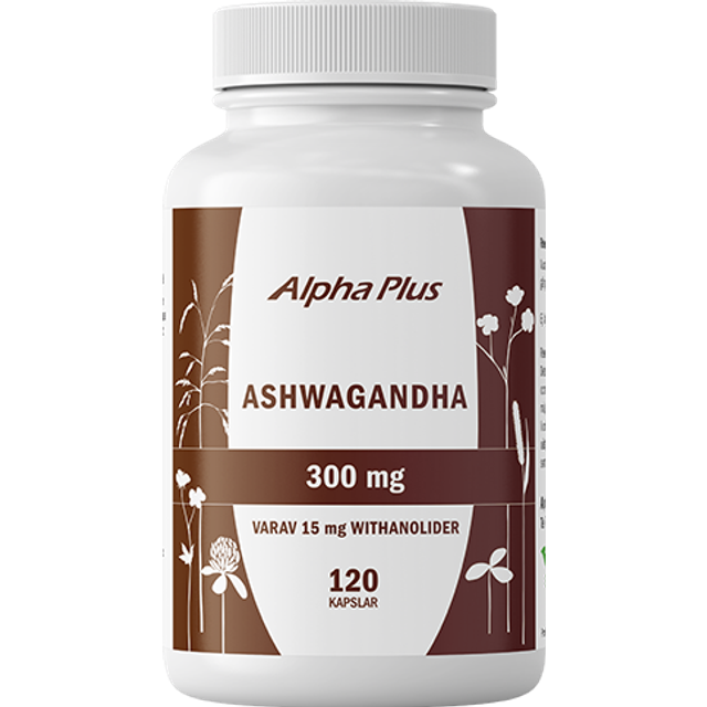 Ashwagandha 120 kapslar - Alpha Plus