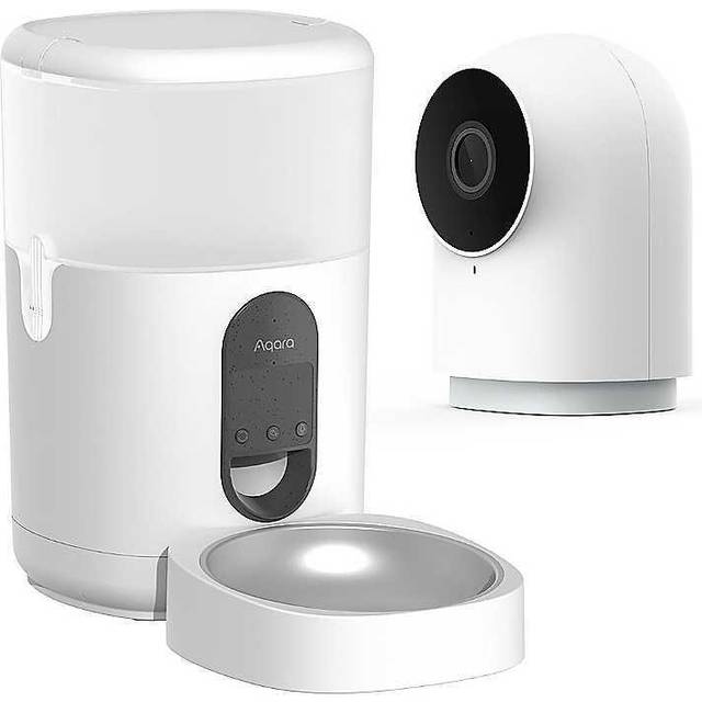 AQARA C1 Smart Pet Food Feeder with G2H Pro Camera Hub - White