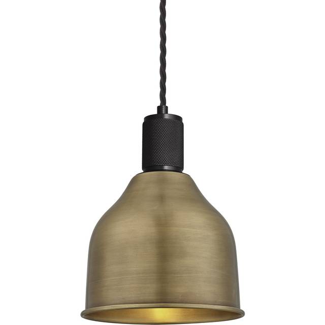 Knurled Cone Pendant Light - 7 Inch - Copper