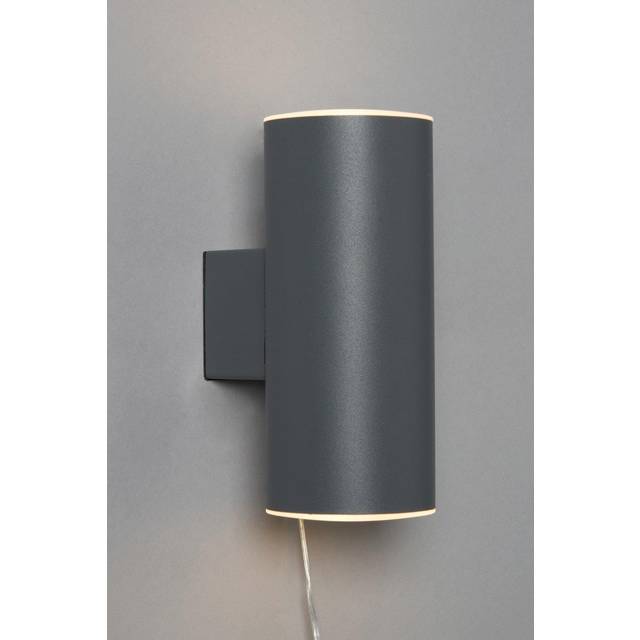 Namid LED Outdoor Solar Up and Down Wall Light, Anthracite