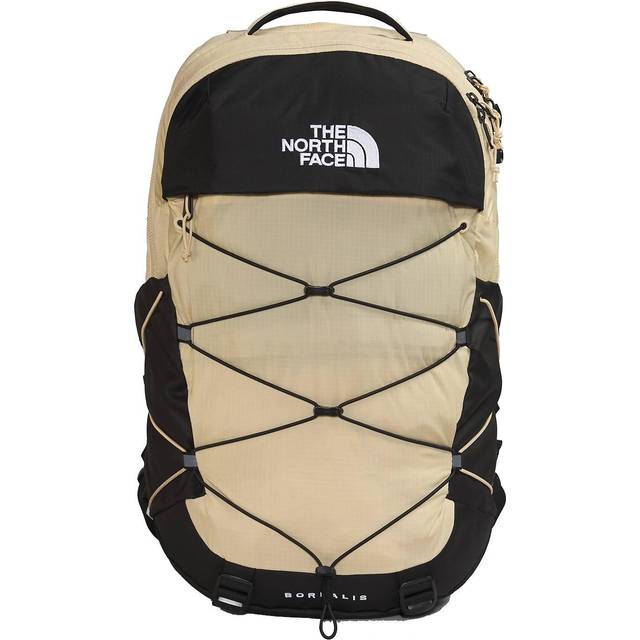 The North Face Beige Borealis Backpack - Gravel/TNF Black AQP - UNI