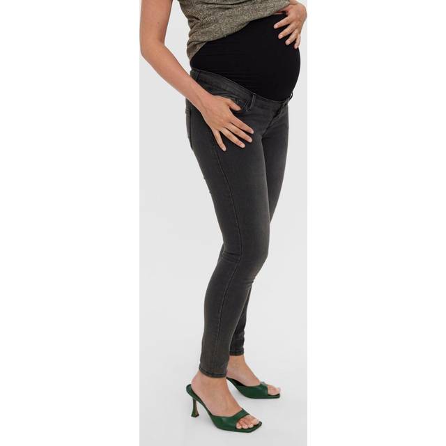 VERO MODA MATERNITY Vmmtanya Mr S Piping Jeans Vi207 Ga Noos |Grey |XL