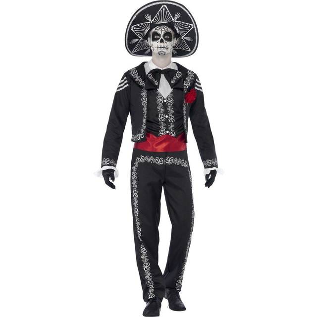 Day of the Dead Senor Bones Skeleton Costume (Extra Large) | Halloween