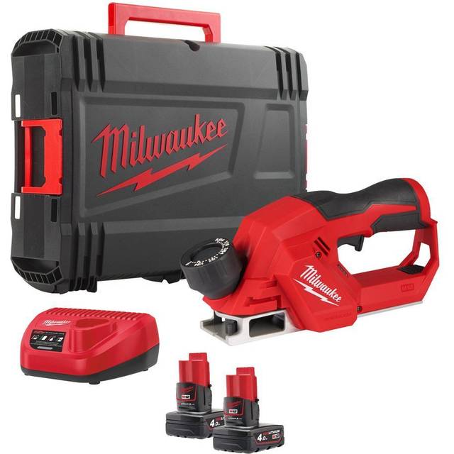 Milwaukee M12BLP-402X Brushless Planer 2 x 4.0Ah in Red