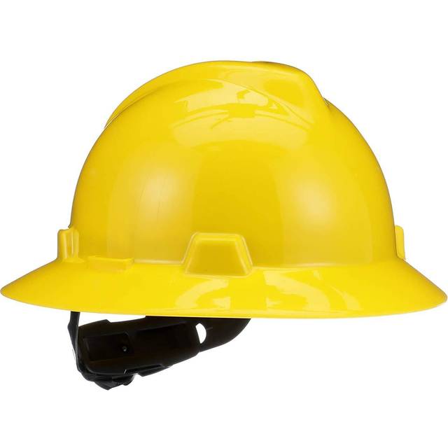 VGard FullBrim Hard Hats  Ratchet Suspension  Size 6 12  8  Yellow