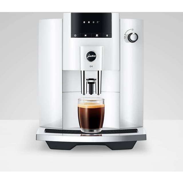 Jura E4 Automatic Coffee Machine (Piano White)