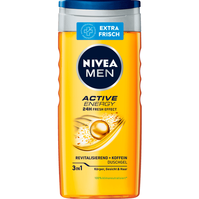 Nivea Men 3 in 1 Active Energy Shower Gel 8.5fl oz