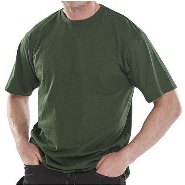Click Heavy Weight Tee Shirt Bottle Green - XL