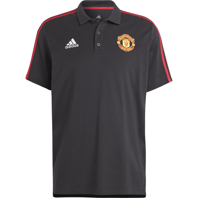 '23-'24 Man Utd DNA Polo Shirt (Black) Men's Polyester Manchester United Made By: Adidas