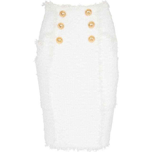 Balmain, Kjol, Dam, S, Tweed, Tweed pennkjol