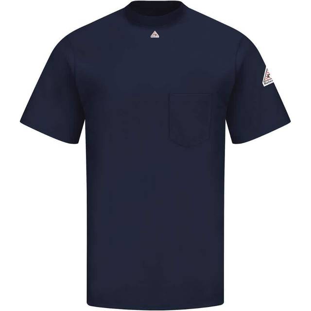Bulwark B42030657 Flame-Resistant Excel FR Shirt - Long Sizes, Navy - 2XLT