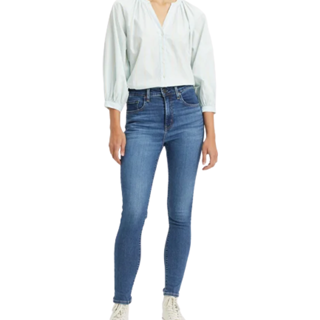 Levi's dam Jeans 721™ High Rise Skinny, Blue Wave Mid, 24W / 30L
