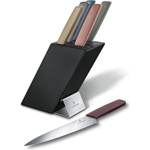 Victorinox Swiss Modern Colour Cutlery Block 6 Piece Set - Multicoloured (6718666)