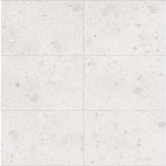 Multipanel Tile Effect Hydro-Lock Tongue & Groove Bathroom Wall Panel | White Terrazzo | Medite Exterior MDF | 2400mm x 598mm