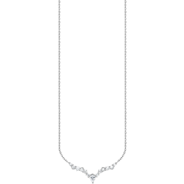 Thomas Sabo Necklace ice crystals silver white KE2172-051-14-L45V - silver-coloured/white - 45 cm