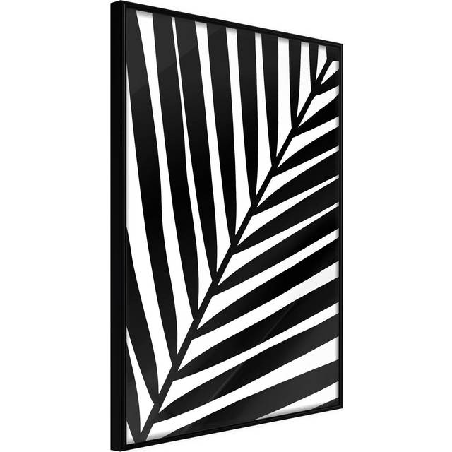Inramad Poster / Tavla - Black Palm - 30x45 Svart ram