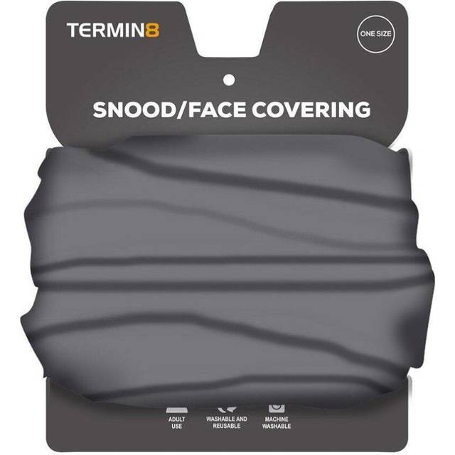 Termin8 Snood/Face Covering Unisex Stylish Mask, Dark Grey