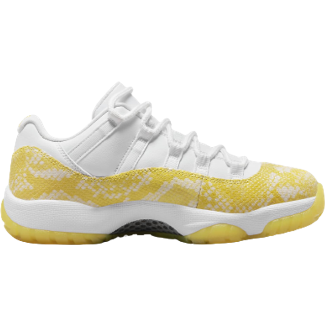 AIR JORDAN 11 LO Womens "Yellow Snakeskin" Shoes - Size 6