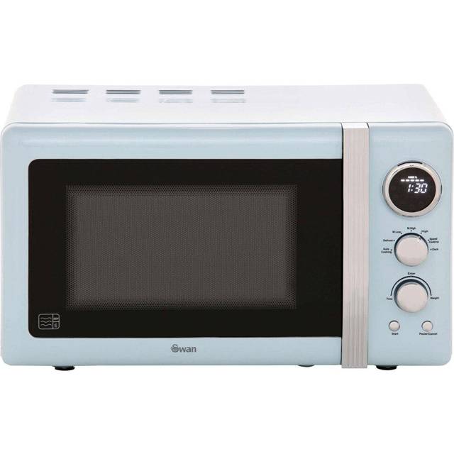 Swan Sm22030Bln Retro 20-Litre Digital Microwave - Blue