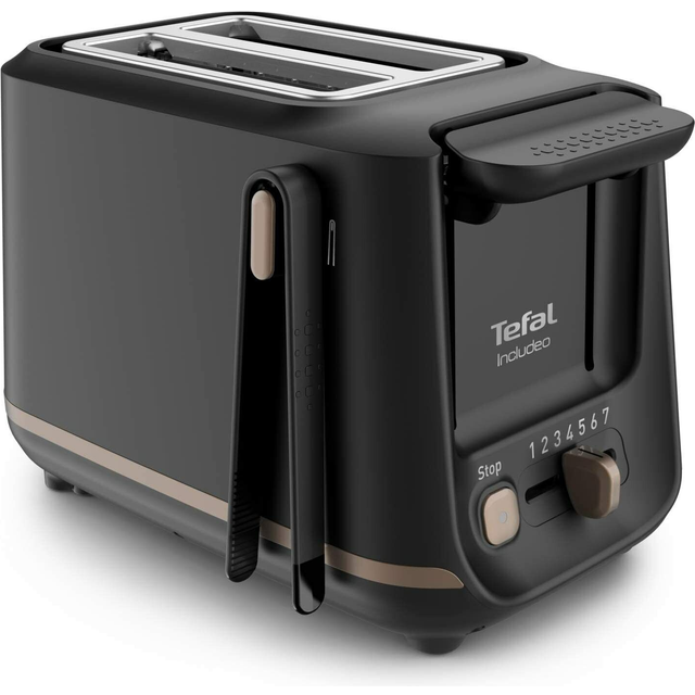 Tefal TT533840 Includeo Wide Slot 2 Slice Toaster - Black