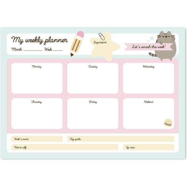 planner a4 weekly pusheen bpsa40023