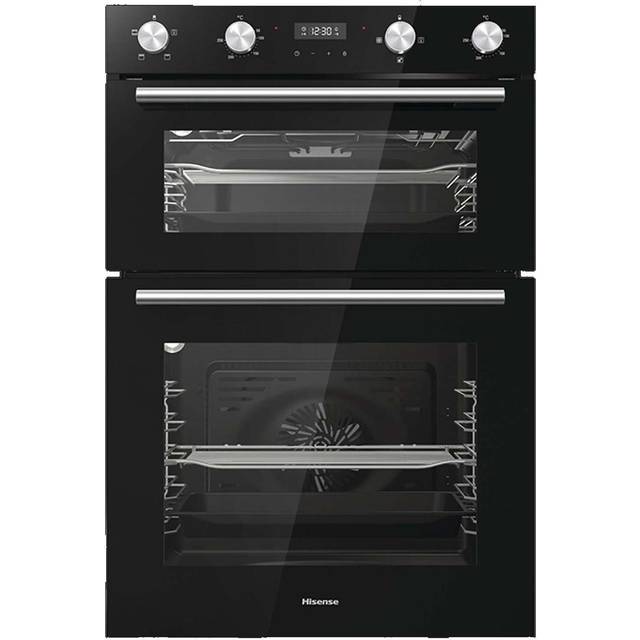HISENSE BID95211BGUK Electric Double Oven - Black, Black