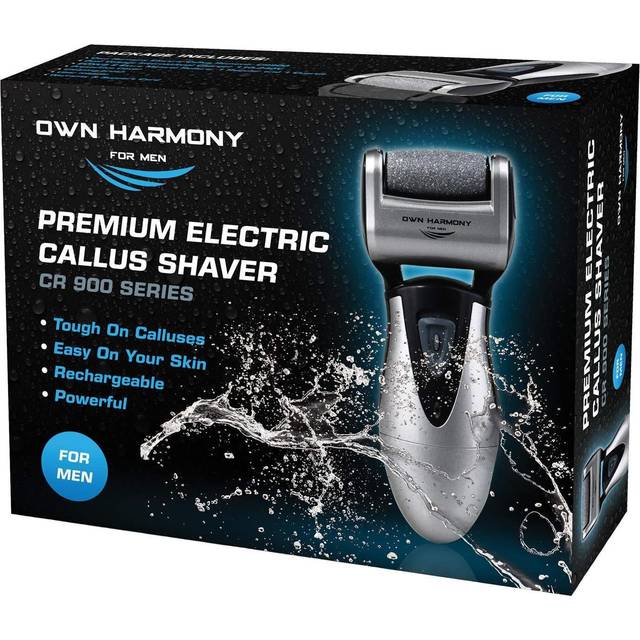 Electric Hard Skin Remover For Men by Own Harmony - USA's Best Rated Callus Remover - Rechargeable Pedicure Tools w/ 3 Micro Diamond Rollers (Reg....