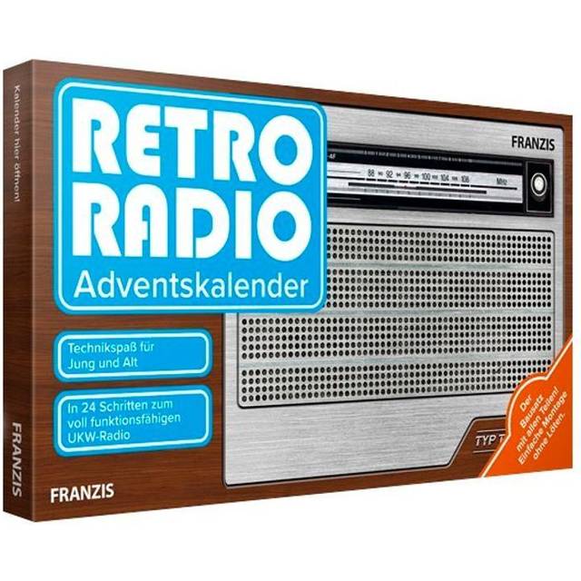 FRANZIS 67106 - Retro Radio Adventskalender, in 24 Tagen zum voll funktionsfähigen UKW-Radio inkl. asuführlichem Begleitbuch. Ab 14 Jahren.: Bauen Sie ... UKW-Radio! Einfache Montage ohne Löten