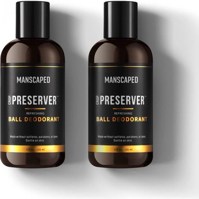 Deodoranter för män från MANSCAPED® The Crop Preserver® geldeodorant med aloe vera intim deodorant för män könsorgan aftershave för könsorgan 118 ml (2-pack)
