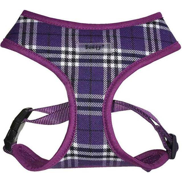 (Medium, Purple) Dog Puppy Harness Adjustable No Pull Small Medium Large Dogs