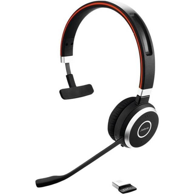 Jabra Evolve 65 SE MS Mono Wireless PC & Bluetooth On-Ear Headset