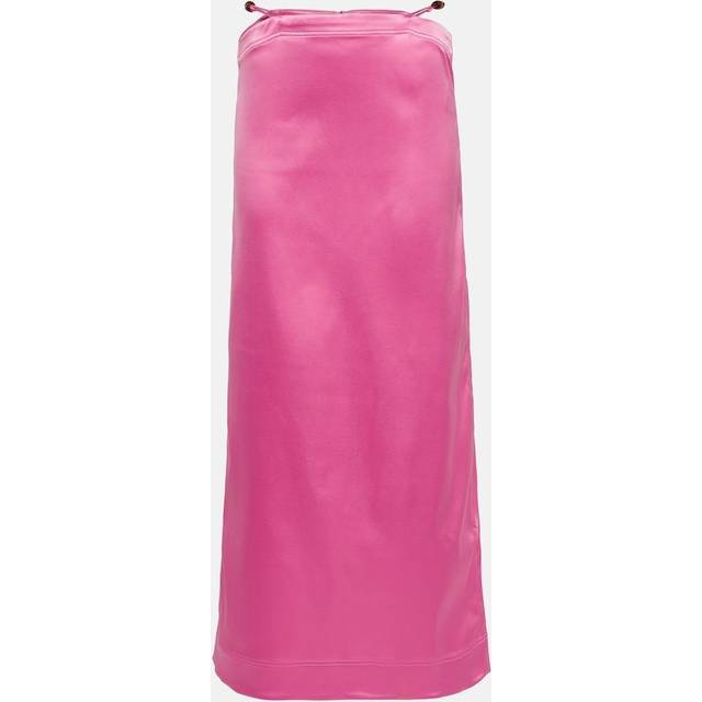 GANNI Pink Cutout Maxi Skirt - 892 Wild Orchid - DK 36