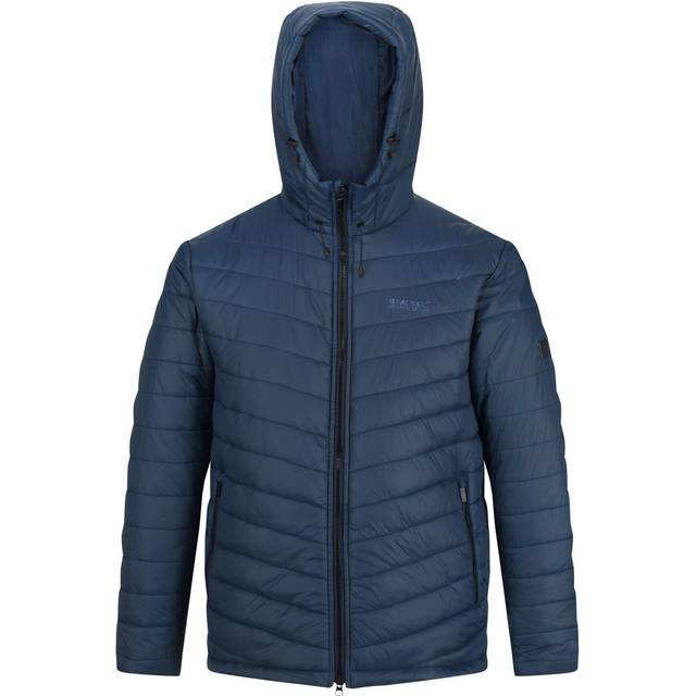 (2XL, Blue) Regatta Mens Volter Loft Quilted Hooded Heated Outdoor Walking Jacket Coat