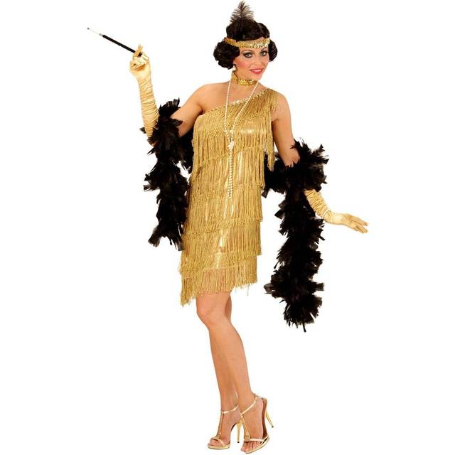"FLAPPER" (klänning, choker, pannband med feather) – (S)