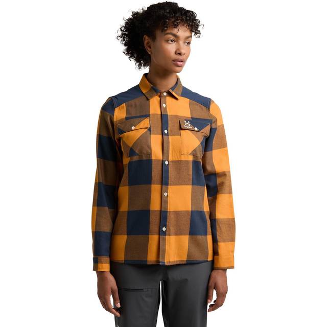 Timmer Shirt W Desert Yellow/Tarn blue (S) - Grön (S)