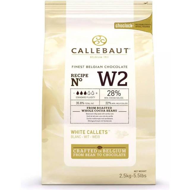 Callebaut Chocolate White Easi-Melt Buttons Callets 2.5 Kg