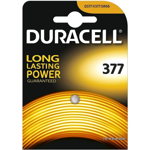 Batterier Knapcelleure 377 *stort kort* 1,5V *Duracell* (5000394062986)
