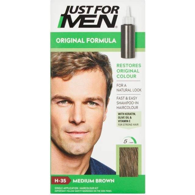 Just For Men Shampoo-In Natural Medium Brown H-35 Haircolour