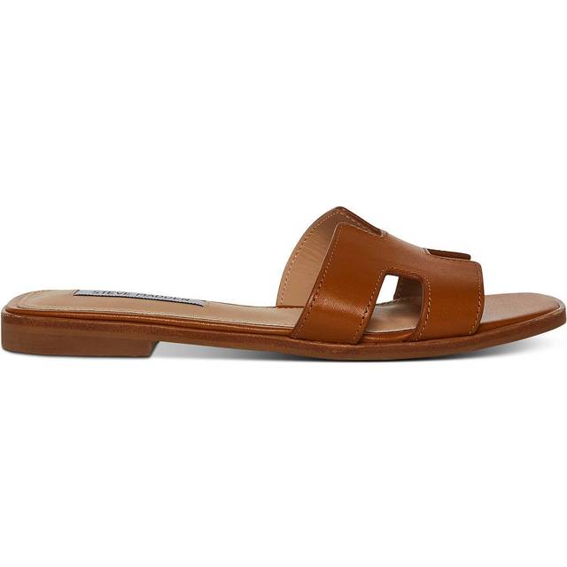 Steve Madden Women's Hadyn Sandal, Cognac Leather, 10